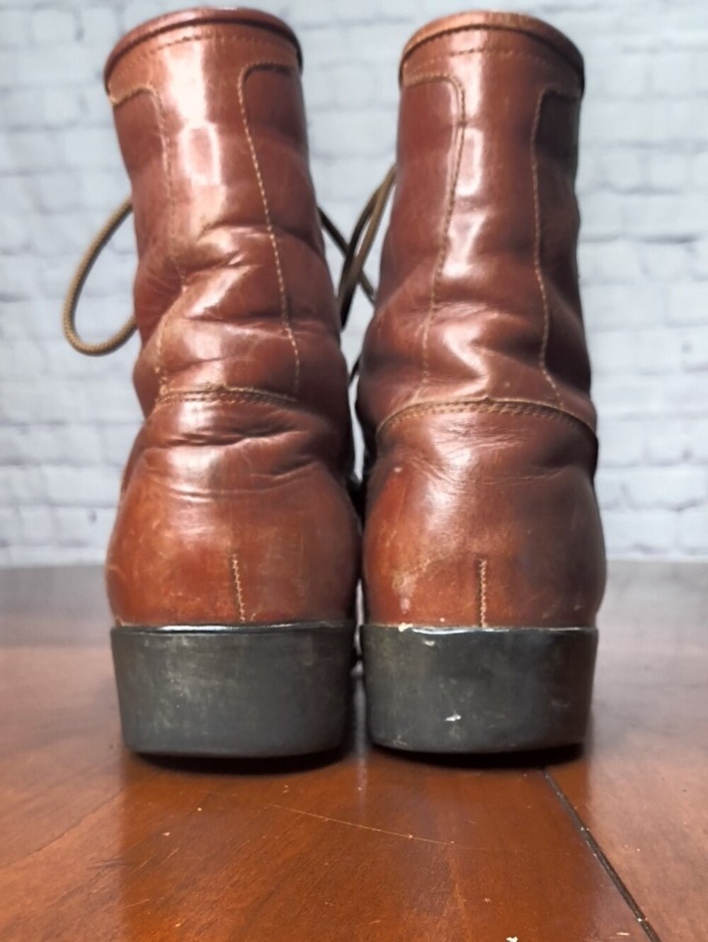 Ariat Brown Leather Lace-Up Men's Boots Size 11 AN - Picture 7 of 11